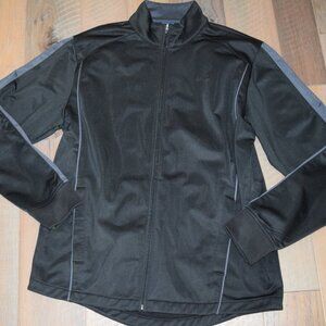 Men's L REEBOK Softshell Wind Full Zip Up Mock Athletic Track Jacket Coat G72